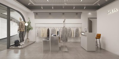 现代服装店3D模型下载